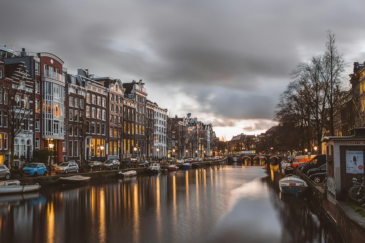 Iconic skyline of Netherlands